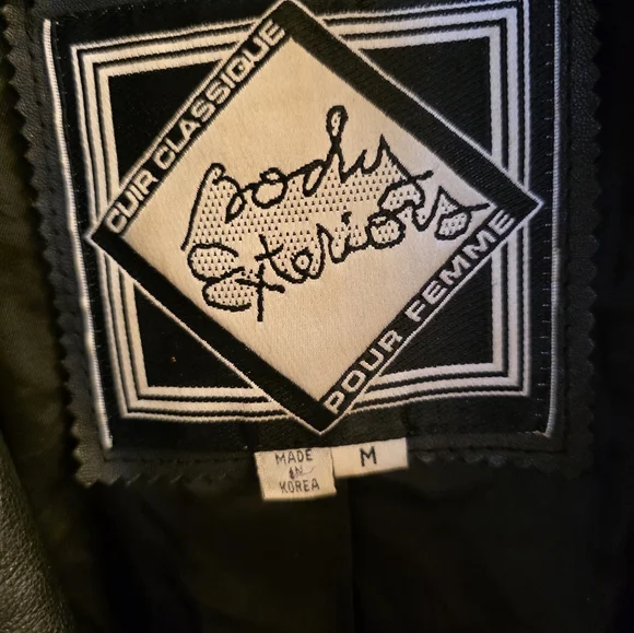 Vintage Korea Long Black Leather Trench Coat Bikers Belted Zippers Punk Medium - Picture 4 of 14